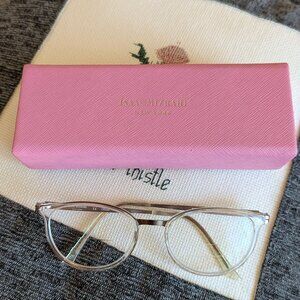 Isaac Mizrahi Eyeglasses FRAMES IM30001 PK, 50 18 135 Bronze Clear & Case